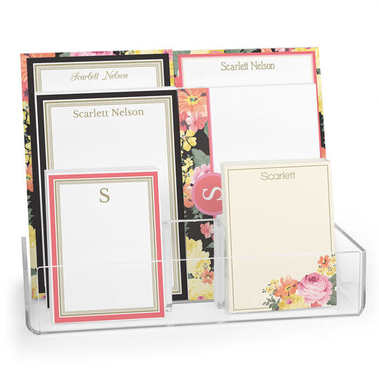 Elegant Spring Garden Notepad Set